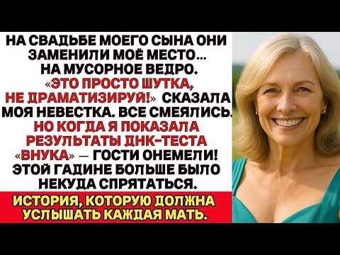 Видео: На свадьбе сына моё место заменили на ведро. «Это шутка, не драматизируй», — сказала невестка