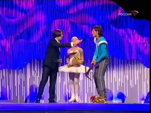 Видео: Елена Бережная и Дима Билан в шоу Звездный лед, выпуск 10