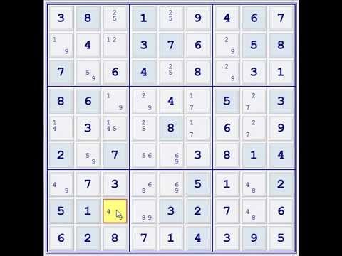 Видео: Решение сложныx судоку. Тройки.