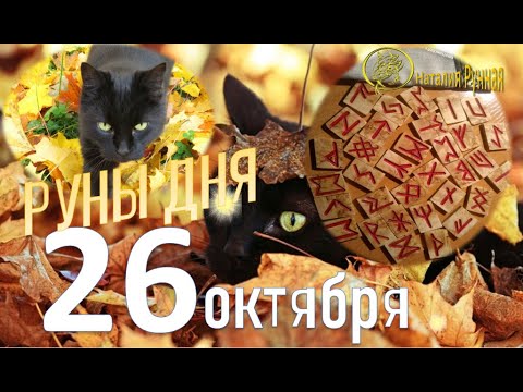 Видео: РУНА ДНЯ / Рекомендации от Наталии Рунной на 26 октября 2025г