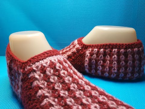 Видео: #792 🔥ТАПОЧКИ БЕСШОВНЫЕ СПИЦАМИ / 💥ЦВЕТНЫЕ СЛЕДКИ