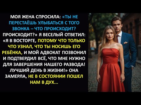 Видео: Жена: «Почему ты улыбаешься?» — Я: «Узнала о ЕГО ребенке, и развод окончательный — самый лучший....