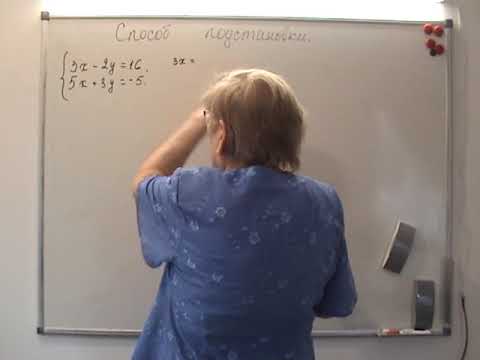 Видео: Способ подстановки