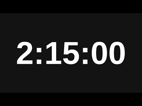 Видео: Таймер на 2 часа 15 минут - 135 минут таймер обратного отсчета