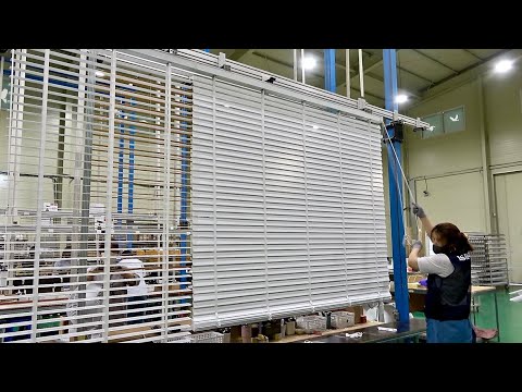 Видео: Корейская фабрика деревянных штор для штор, производящая 5000 штук в день