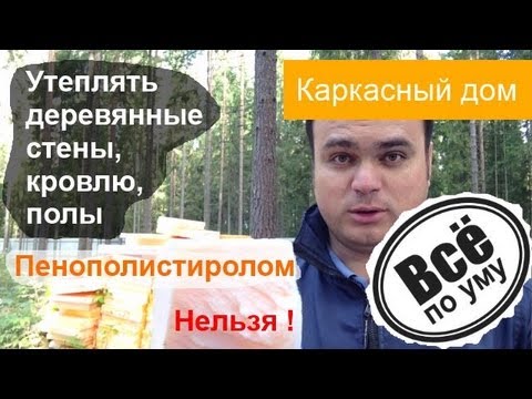 Видео: Утеплять дерево пенополистиролом или пенопластом нельзя. Все по уму
