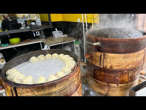 Видео: Уличная Еда Узбекистана!Манты с Рисом! Ташкент!