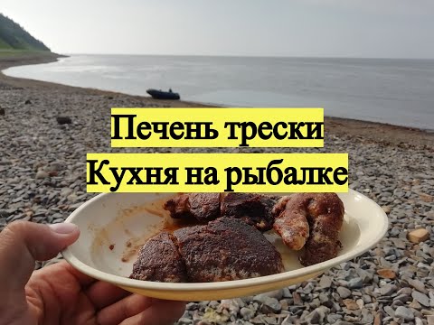 Видео: Печень трески. Кухня на рыбалке / Pacific Cod Liver