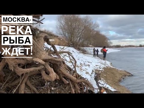 Видео: Рыбалка на Москва реке. Ловля щуки ранней весной. Зимняя Москва река