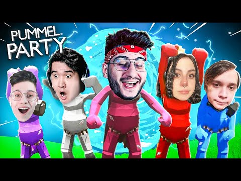 Видео: НОВОГОДНИЙ ПАММЕЛ ПАТИ С НЕГОДЯЯМИ (Pummel Party)