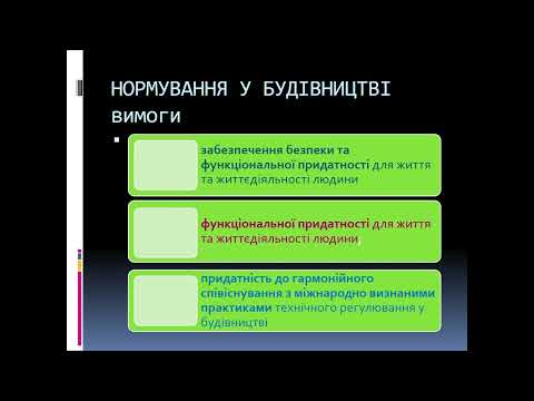 Видео: Буравченко С.Г. Будівельні норми. Методи нормування у будівництві. 1 ч.