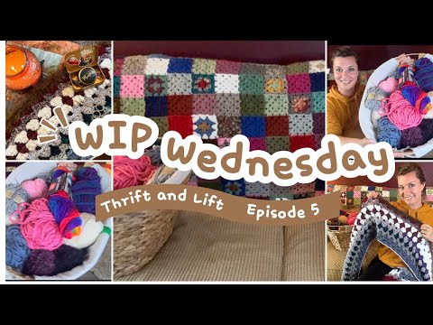 Видео: Среда в процессе ☕ Одеяло Thrift & Lift, эпизод 5 | Экономная пряжа
