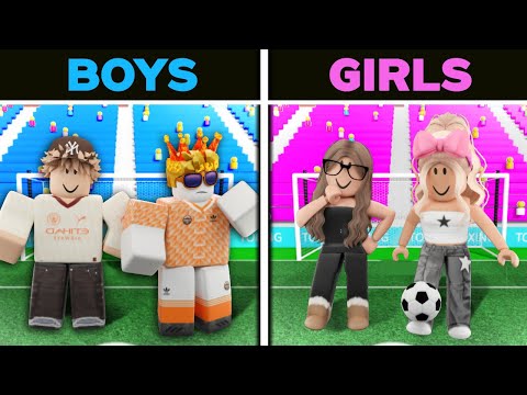 Видео: МАЛЬЧИКИ против ДЕВОЧЕК в сенсорном футболе! (Roblox)