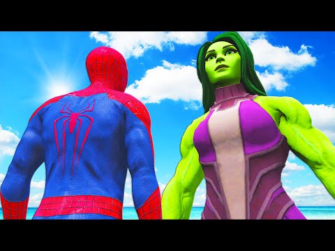 Видео: удивительный человек-паук против халк