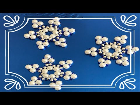 Видео: МК    СНЕЖИНКА ИЗ БУСИН И БИСЕРА