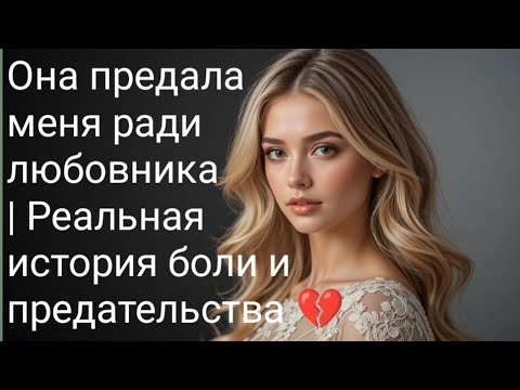 Видео: Она предала меня ради любовника | Реальная история боли и предательства 💔