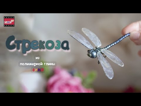 Видео: Мастер-класс: Стрекоза из полимерной глины FIMO/polymer clay tutorial