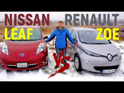 Видео: Nissan Leaf VS Renault ZOE — сравнение электромобилей