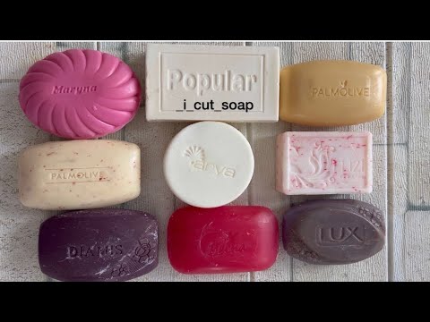 Видео: ASMR cutting dry soap/soap carving/relax video/резка сухого мыла