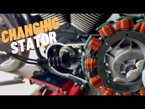 Видео: Как заменить статор Harley Davidson Dyna