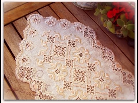 Видео: Салфетка в технике хардангер "Инверно" (Зима) от Мамен. МК 2