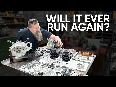 Видео: Bike and Beards JUNKYARD WLA Rebuild — успех или поиск нового мотора?