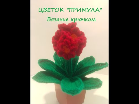 Видео: ЦВЕТОК "ПРИМУЛА" - вязание крючком