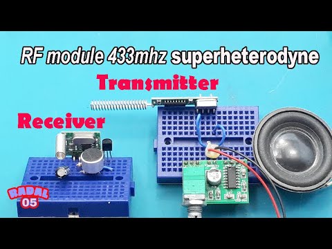 Видео: Как передавать звук с помощью модуля супергетеродинного радиочастотного приемопередатчика 433 МГц