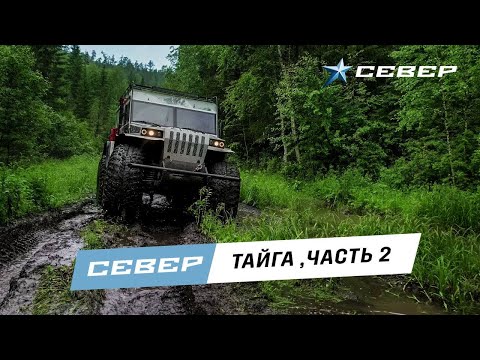 Видео: Вездеход SEVERTRUCKS. Испытания. Тайга. д. Ангалой, река Кайлятка. Красноярский край. Вторая серия.