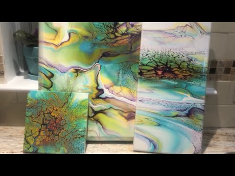 Видео: 323. Плавное абстрактное искусство с фокусом! / sheleeart bloom / техника цветения