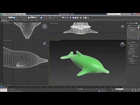 Видео: 3D Max. Упражнение №22. Часть 1. Модификатор Unwrap UVW. Дельфин.
