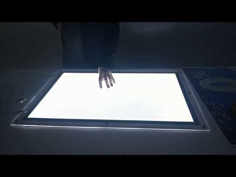 Видео: Тонкая рекламная световая панель "Кристалайт"