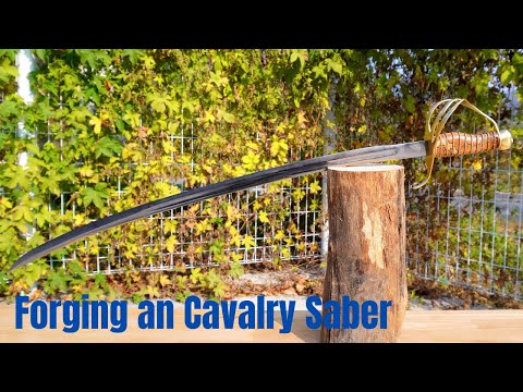 Видео: Изготовление мечей - кавалерийская сабля