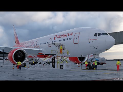 Видео: Москва Шереметьево - Южно-Сахалинск | FF Boeing 777-200 | Rossiya | UUEE - UHSS | X-Plane 12.3