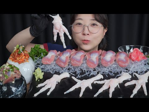Видео: Сырая курица мукбанг🐔Mukbang eating show