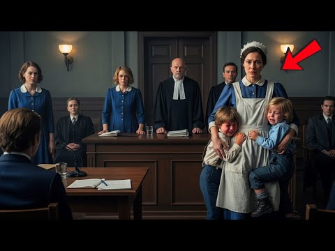 Видео: Няня, обвинённая миллиардером, пришла на суд одна — пока не появились её близнецы