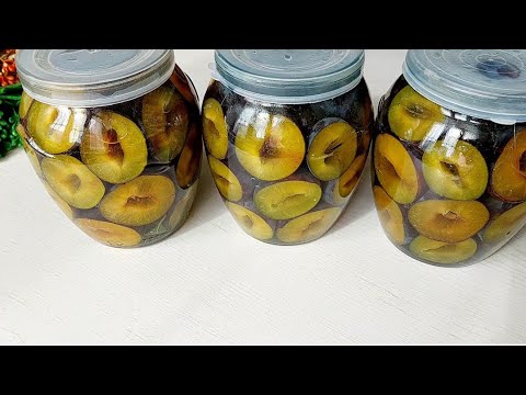 Видео: ВКУСНАЯ ЗАКУСКА за 5 минут! БЕЗ ТРУДА БЕЗ СТЕРИЛИЗАЦИИ! Маринованные сливы #назиму #заготовкиназиму