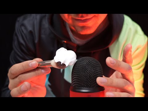 Видео: АСМР Побрею Твой Микрофон \ Звуки бритья, крема, массаж ушек
