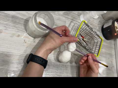 Видео: Снеговик из ваты