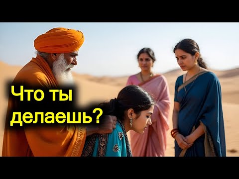 Видео: Одинокий садху в пустыне и три незнакомые девушки