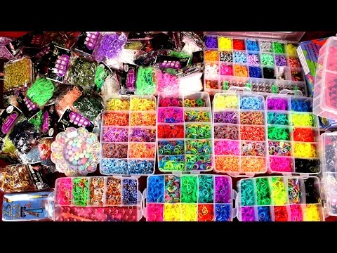 Видео: ОБЗОР 8 КГ РЕЗИНОК!!! Распаковка посылки с резинками Rainbow loom + КОНКУРС!
