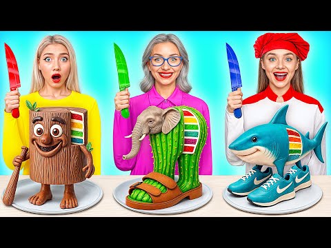 Видео: Кулинарный Челлендж: Я против Бабушки | Съедобная Битва от Bubba DO Challenge