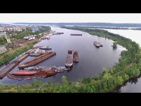 Видео: Полет над городком Звенигово, Марий ЭЛ.