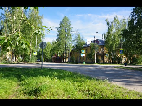 Видео: Летняя прогулка по улице Зои Космодемьянской города Сосногорск