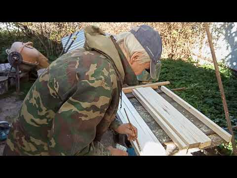 Видео: полка + оконные блоки в баню   ч 1