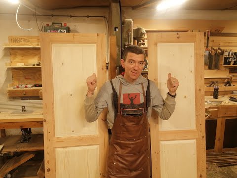 Видео: Как се правят,, лесни" безфалцови таблени врати от масив.