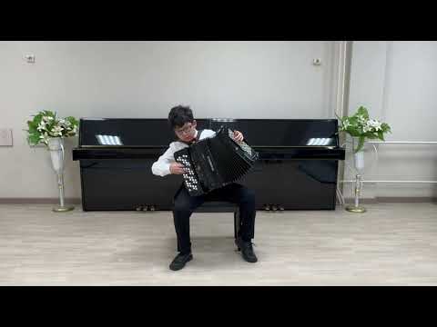 Видео: ДМШ №5 им. М.Тулебаева. 58-ГКЮМ Акимов Айбар. Средняя группа - баян.