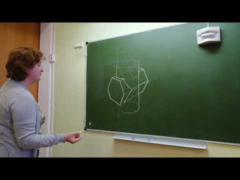 Видео: Построение врезок двух геометрических фигур