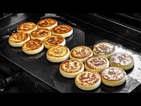 Видео: Единственный в Корее! Британский блин, кромпет. Уличная еда в Кореи