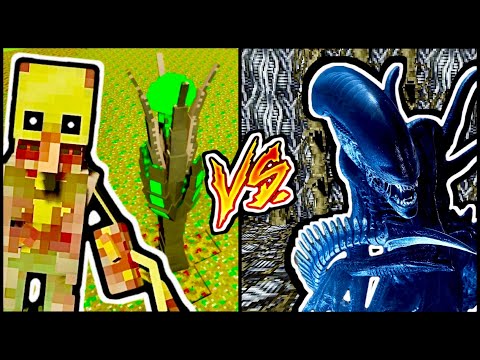 Видео: ДЕРЕВО ПАРАЗИТОВ ПРОТИВ УЛЬЯ ЧУЖИХ В МАЙНКРАФТ Чужой Чужие Майнкрафт scape and run parasites